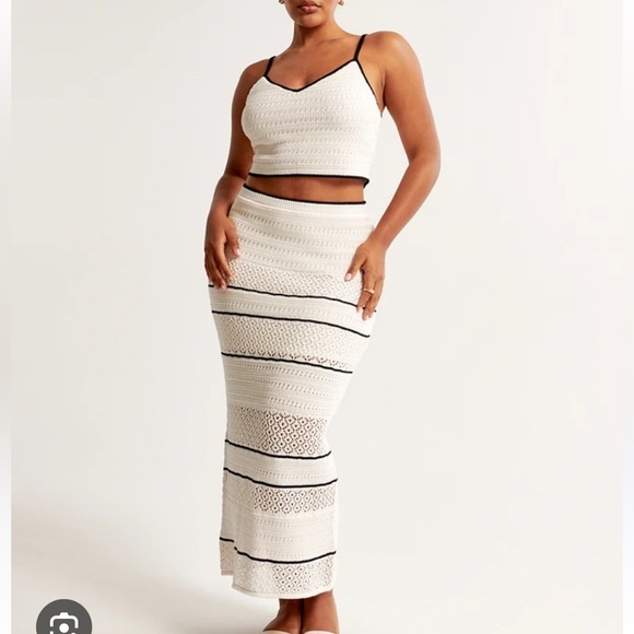 Abercrombie & Fitch Black and White Bodycon Set - Picture 7 of 7